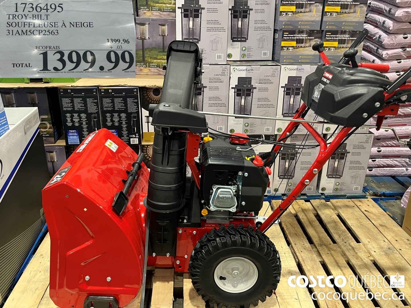 1736495 TROY-BILT SOUFFLEUSE A NEIGE 31AM5CP2563  $1399.99