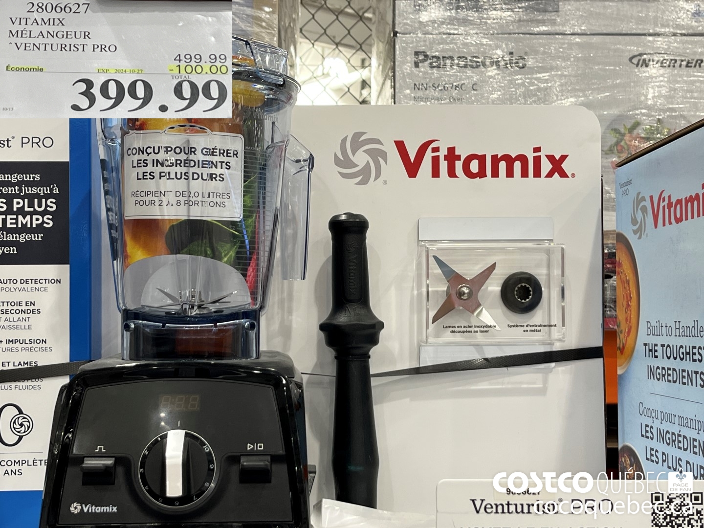 2806627 VITAMIX MELANGEUR VENTURIST PRO 100.00 OFF  ($499.99 INSTANT SAVINGS EXPIRES ON 2024-10-27) $399.99