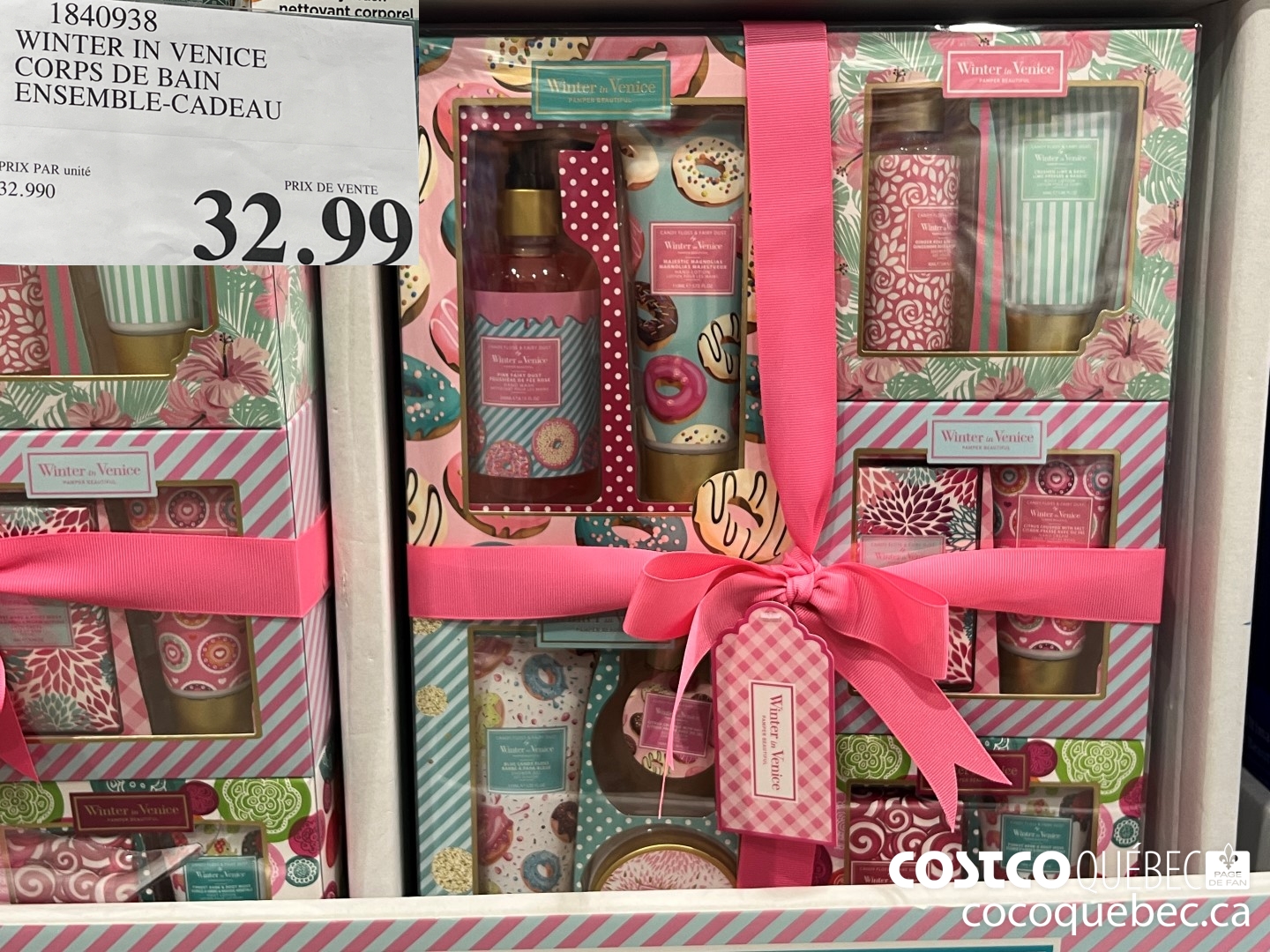 1840938 WINTER IN VENICE CORPS DE BAIN ENSEMBLE-CADEAU  $32.99