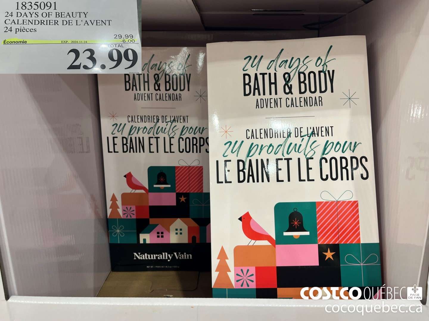 1835091 24 DAYS OF BEAUTY CALENDRIER DE L'AVENT  ($6.00 INSTANT SAVINGS EXPIRES ON 2024-11-24) $23.99