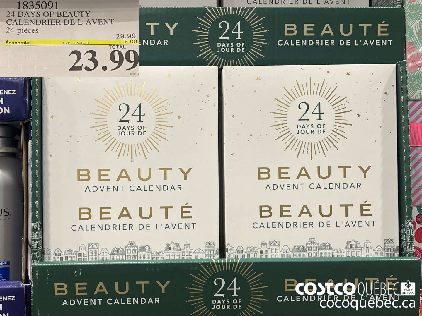1835091 24 DAYS OF BEAUTY CALENDRIER DE L'AVENT  ($6.00 INSTANT SAVINGS EXPIRES ON 2024-12-01) $23.99