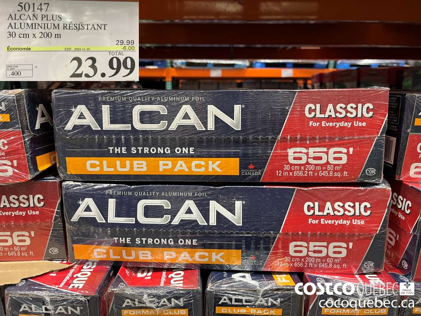50147 ALCAN PLUS ALUMINIUM RESISTANT 30 cm x 200 m  ($6.00 INSTANT SAVINGS EXPIRES ON 2024-11-10) $23.99
