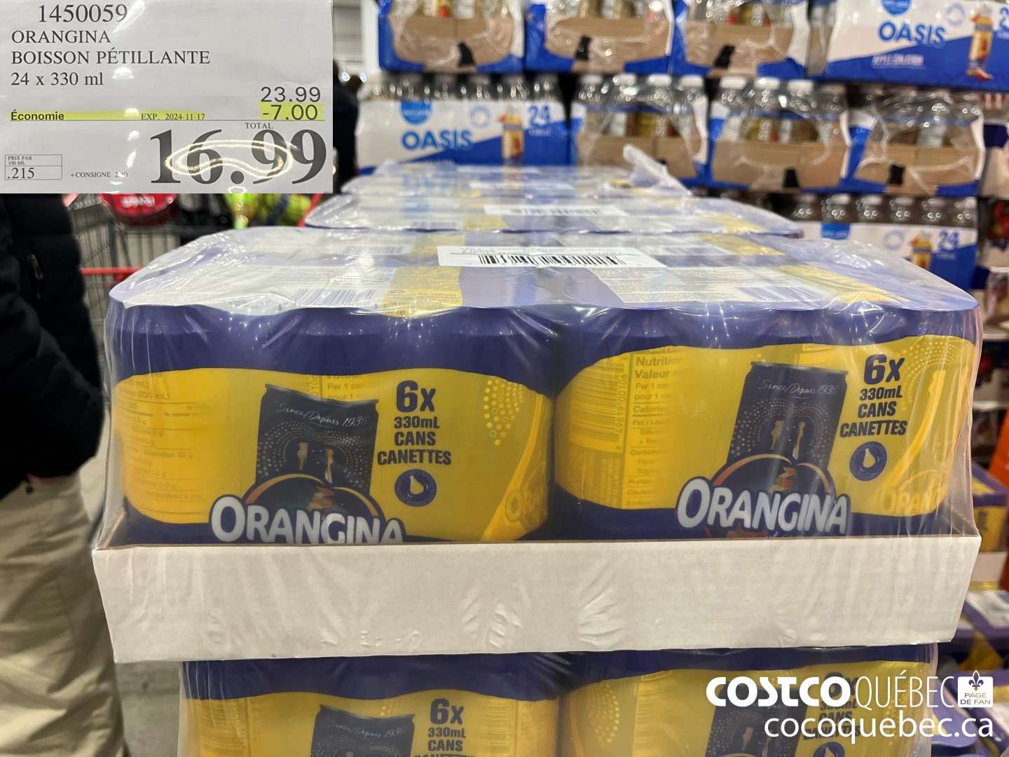 1450059 BOISSON PETILLANTE ($7.00 INSTANT SAVINGS EXPIRES ON 2024-11-17) $16.99