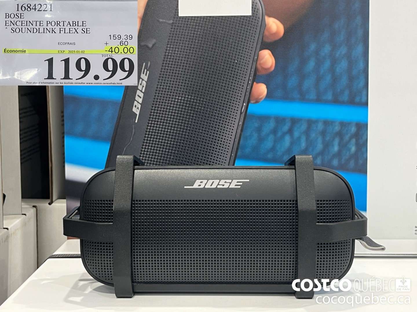 1684221 BOSE ENCEINTE PORTABLE * SOUNDLINK FLEX SE  ($40.00 INSTANT SAVINGS EXPIRES ON 2025-01-02) $119.99