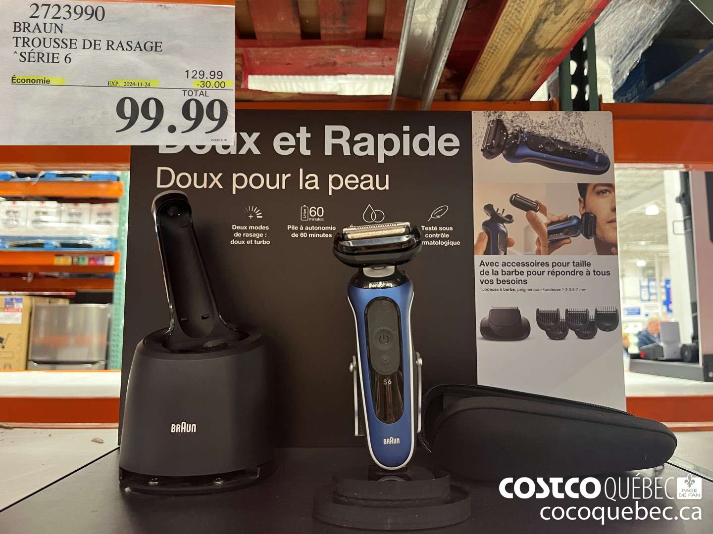 2723990 BRAUN TROUSSE DE RASAGE SERIE 6  ($30.00 INSTANT SAVINGS EXPIRES ON 2024-11-10) $99.99