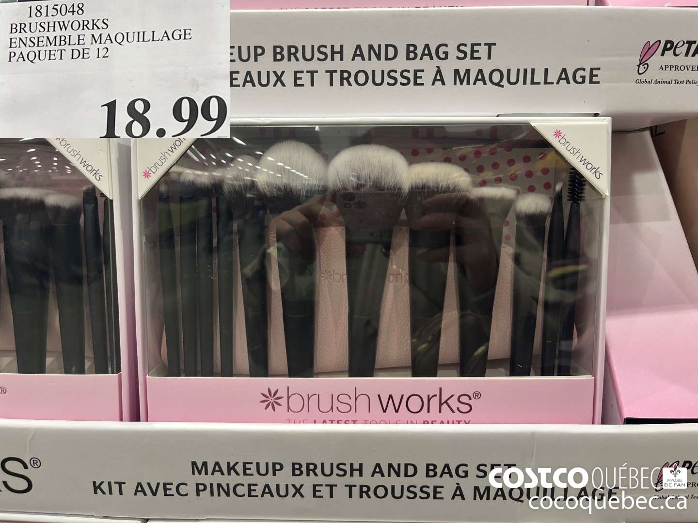 1815048 BRUSHWORKS ENSEMBLE MAQUILLAGE PAQUET DE 12  $18.99