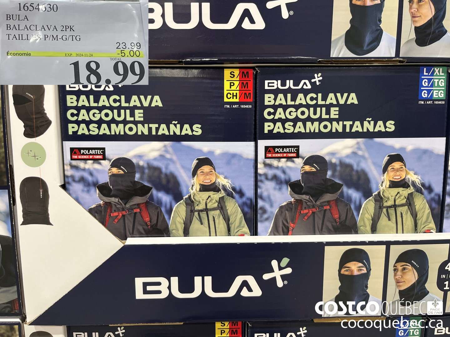 1654630 BULA BALACLAVA 2PK ($6.00 INSTANT SAVINGS EXPIRES ON 2024-11-24) $18.99