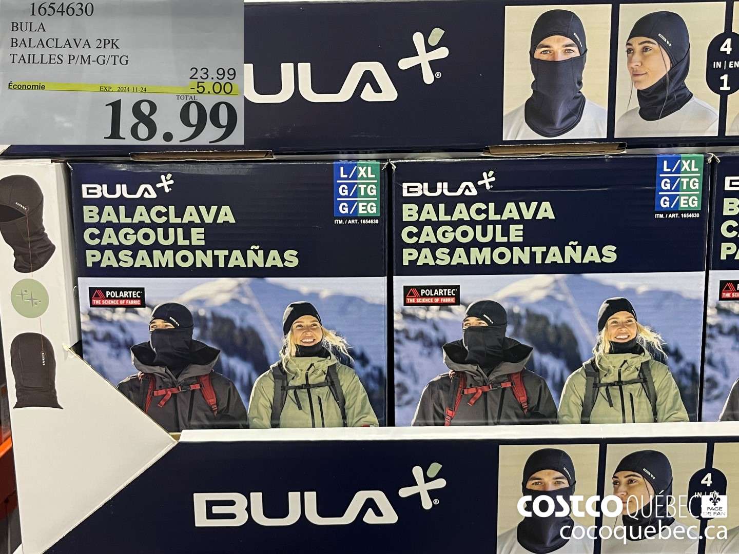 1654630 BULA BALACLAVA 2PK ($6.00 INSTANT SAVINGS EXPIRES ON 2024-11-24) $18.99