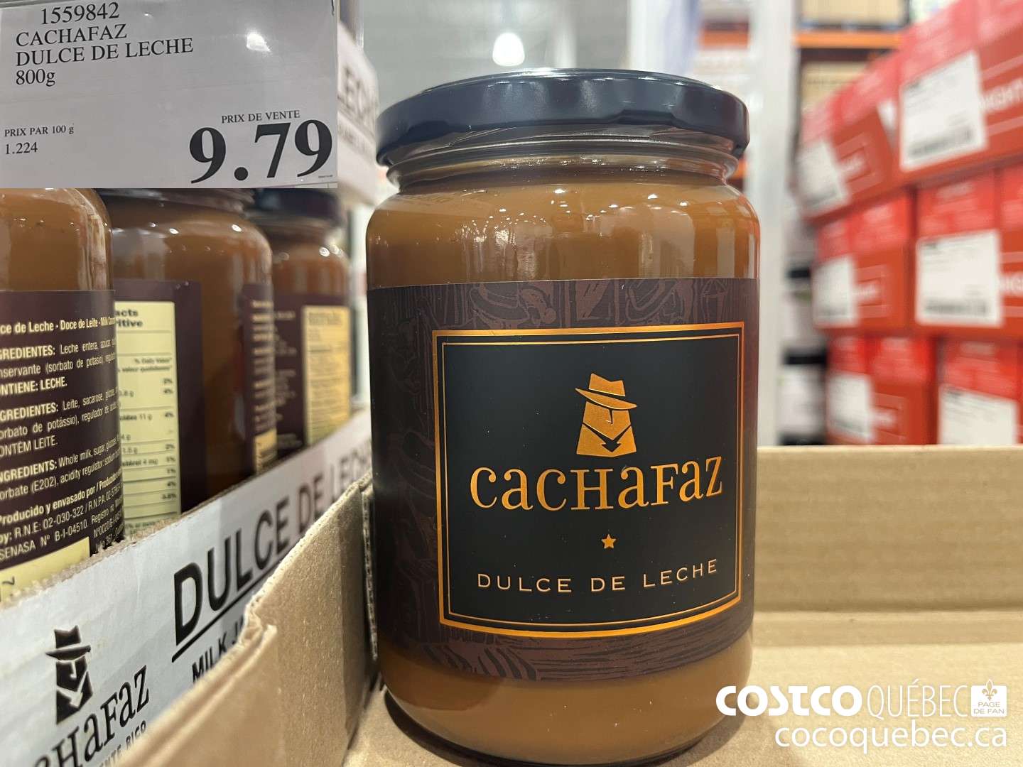 1559842 CACHAFAZ DULCE DE LECHE 800g  $9.79
