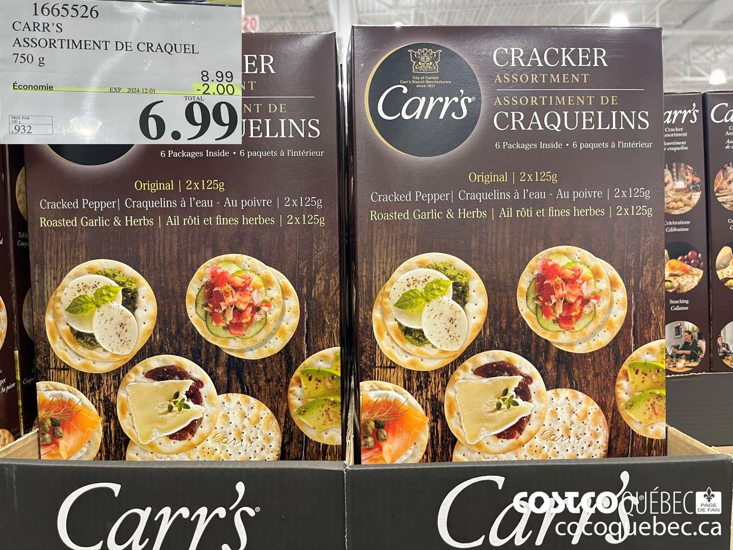 1665526 CARR'S ASSORTIMENT ($2.00 INSTANT SAVINGS EXPIRES ON 2024-12-01) $6.99