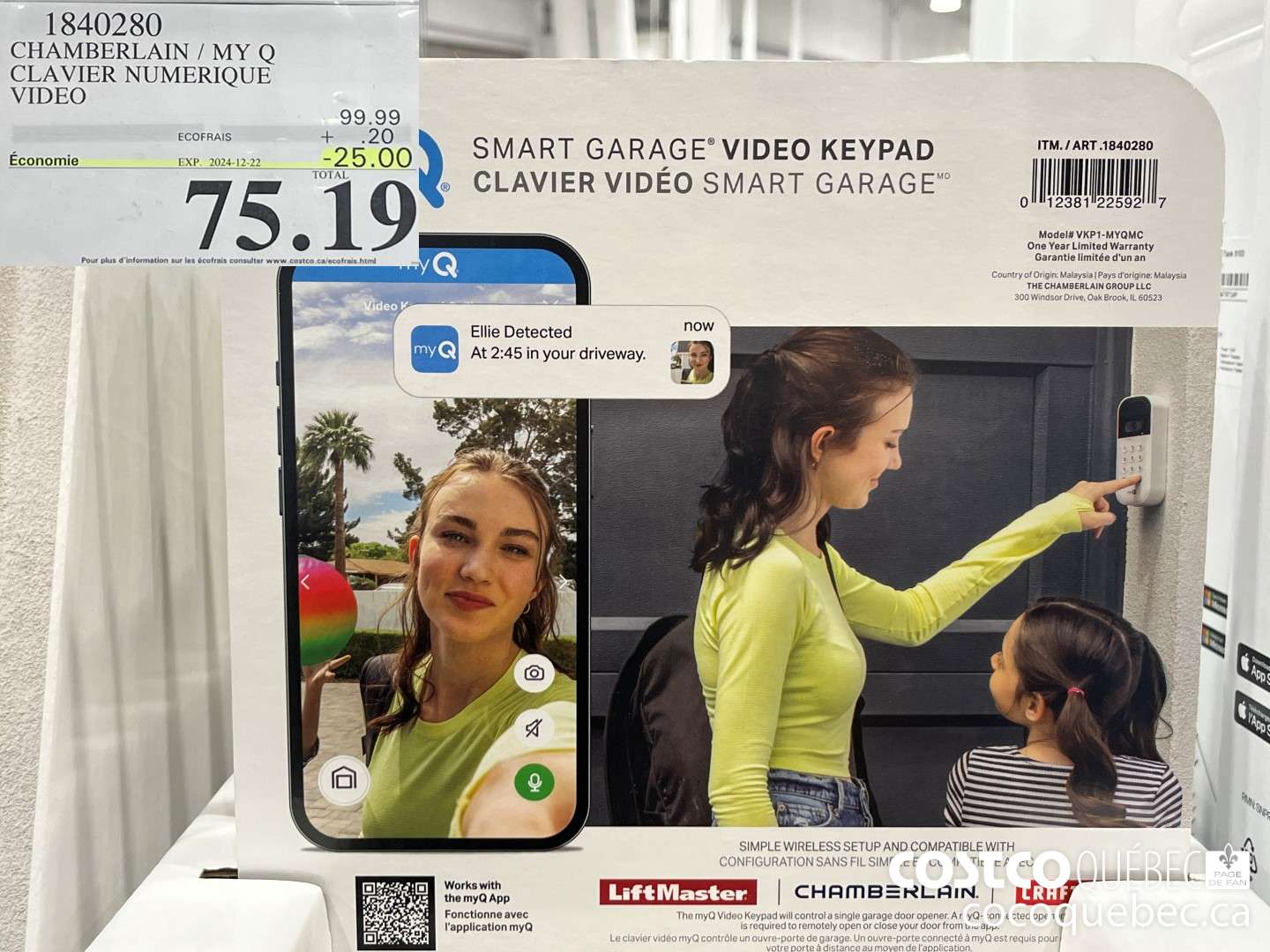 1840280 CLAVIER NUMERIQUE VIDEO  ($25.00 INSTANT SAVINGS EXPIRES ON 2024-12-22) $75.19