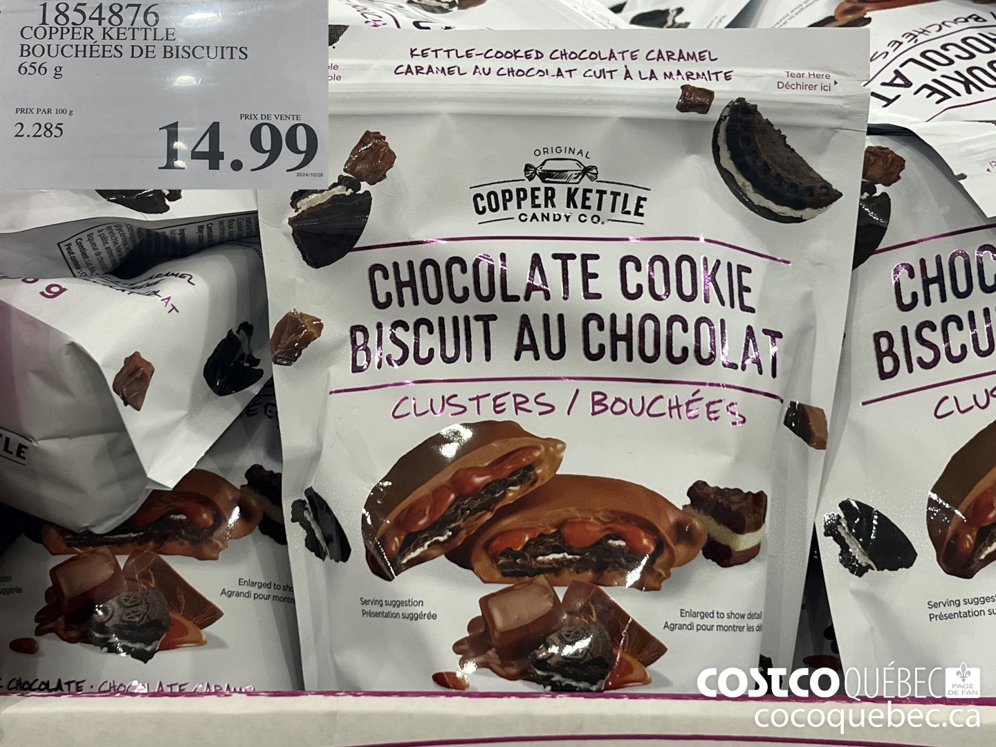 1854876 COPPER KETTLE BOUCHEES DE BISCUITS 656 g  $14.99