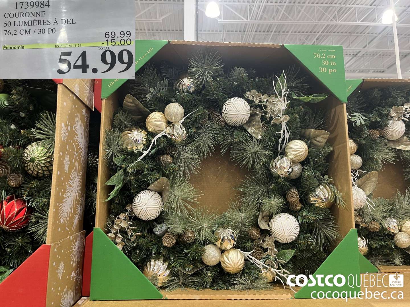 1739984 COURONNE 50 LUMIERES A DEL  ($15.00 INSTANT SAVINGS EXPIRES ON 2024-11-24) $54.99