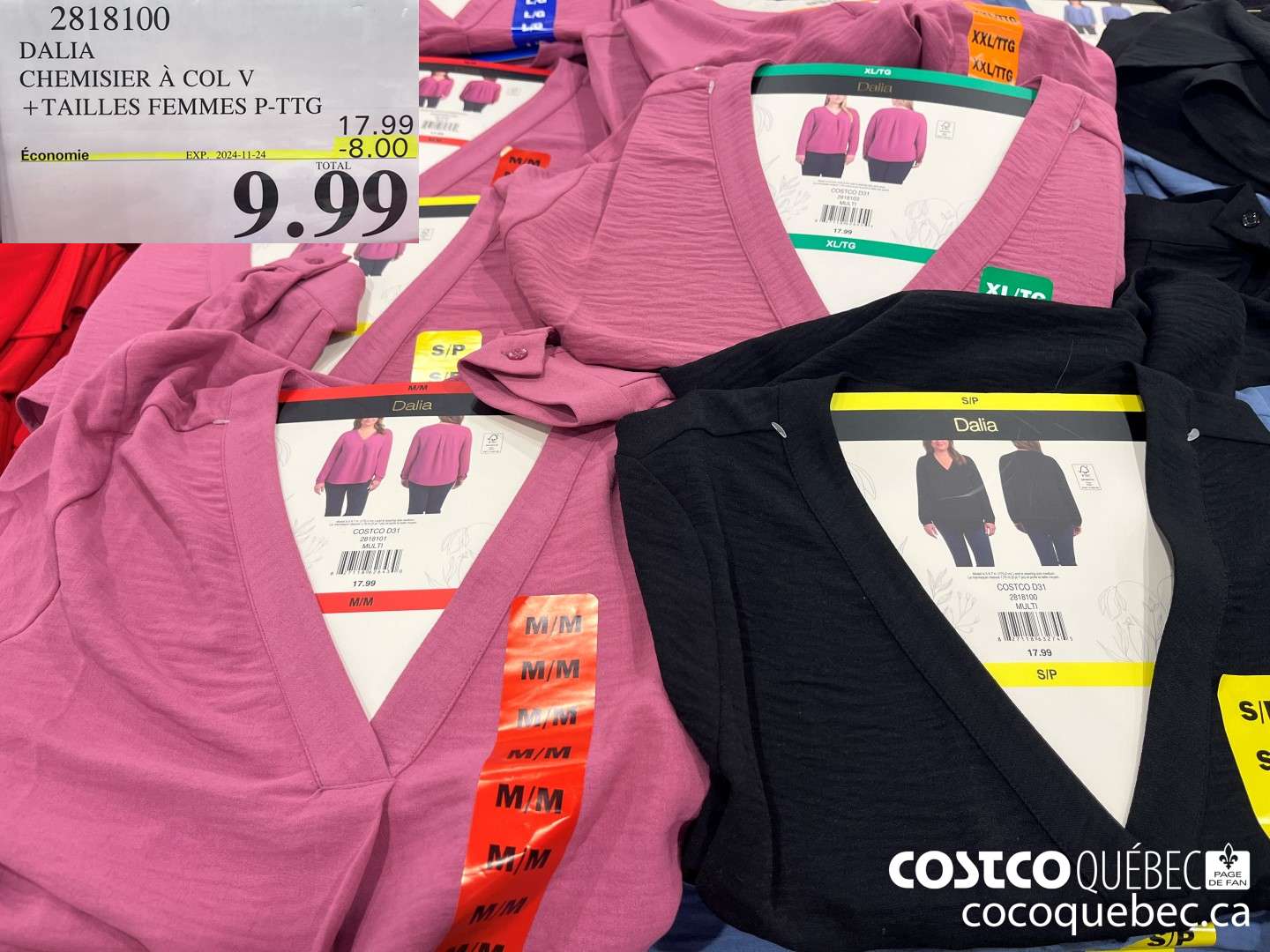 2818100 DALIA CHEMISIER A COL V  ($8.00 INSTANT SAVINGS EXPIRES ON 2024-11-24) $9.99