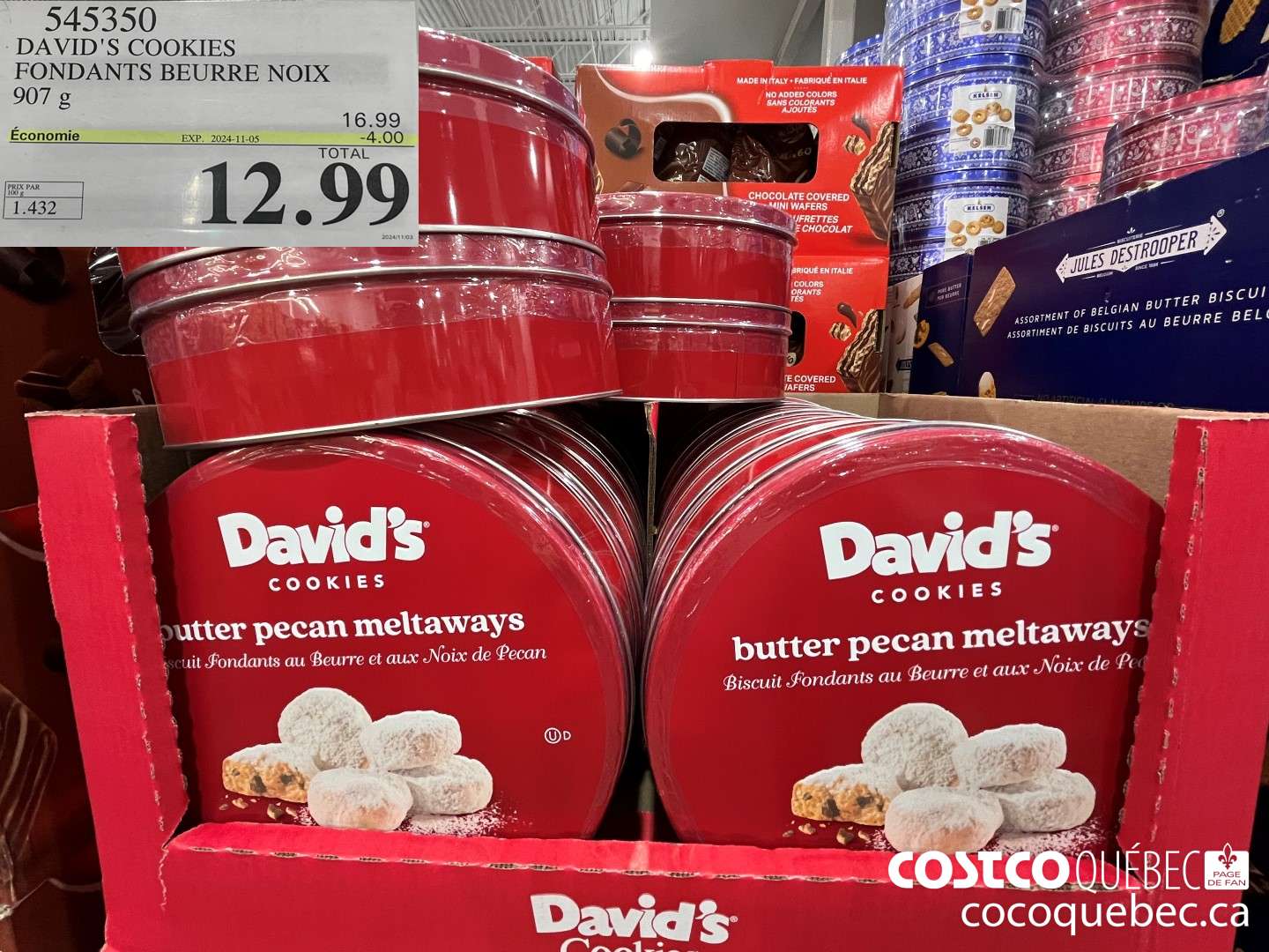 545350 DAVID'S FONDANT AU REURRE & NOIX DE PECAN 907 g ($4.00 INSTANT SAVINGS EXPIRES ON 2024-11-05) $12.99