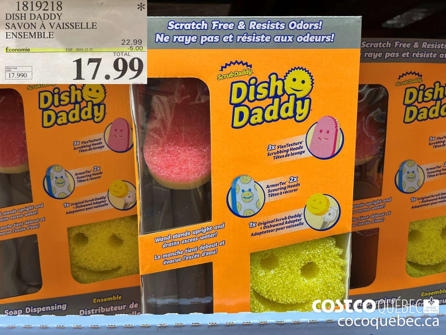 1819218 DISH DADDY SAVON A VAISSELLE ENSEMBLE  ($5.00 INSTANT SAVINGS EXPIRES ON 2024-12-22) $17.99