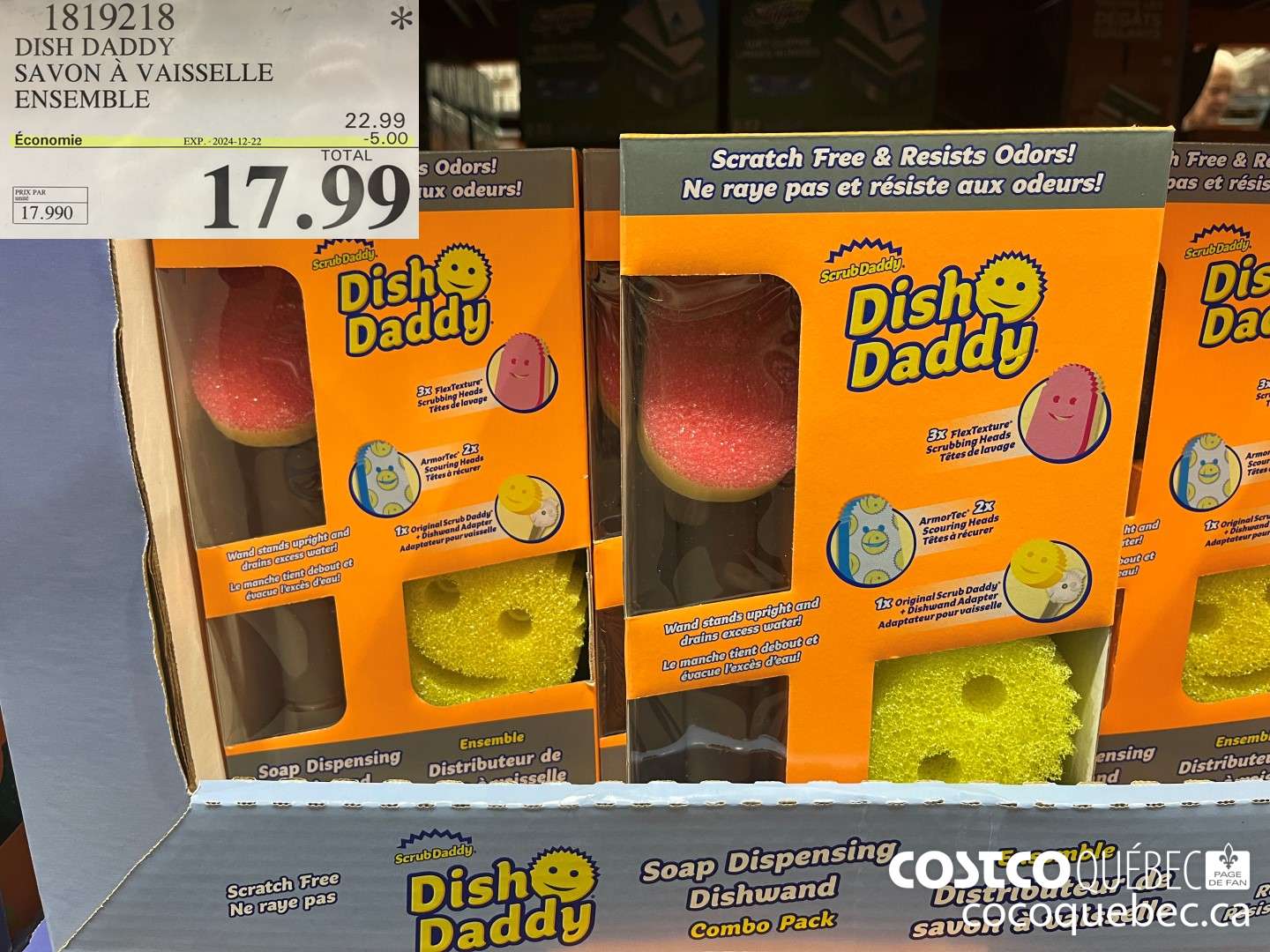 1819218 DISH DADDY SAVON A VAISSELLE ENSEMBLE  ($5.00 INSTANT SAVINGS EXPIRES ON 2024-12-22) $17.99