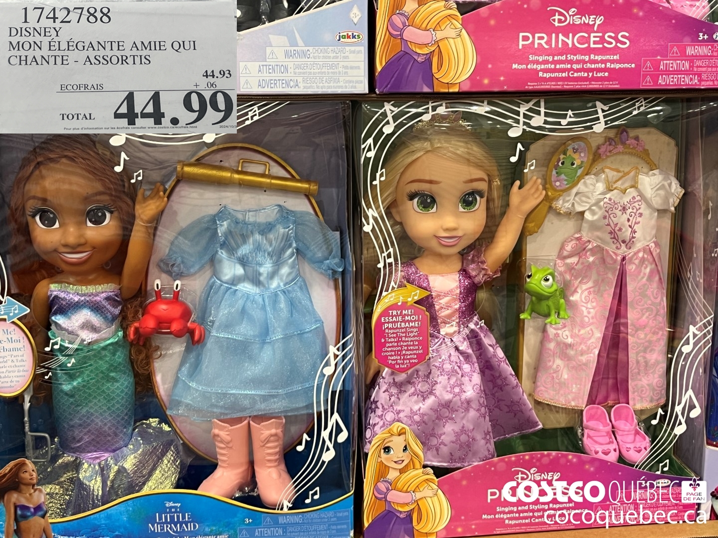 1742788 DISNEY MON ELEGANTE AMIE QUI CHANTE - ASSORTIS  $44.99