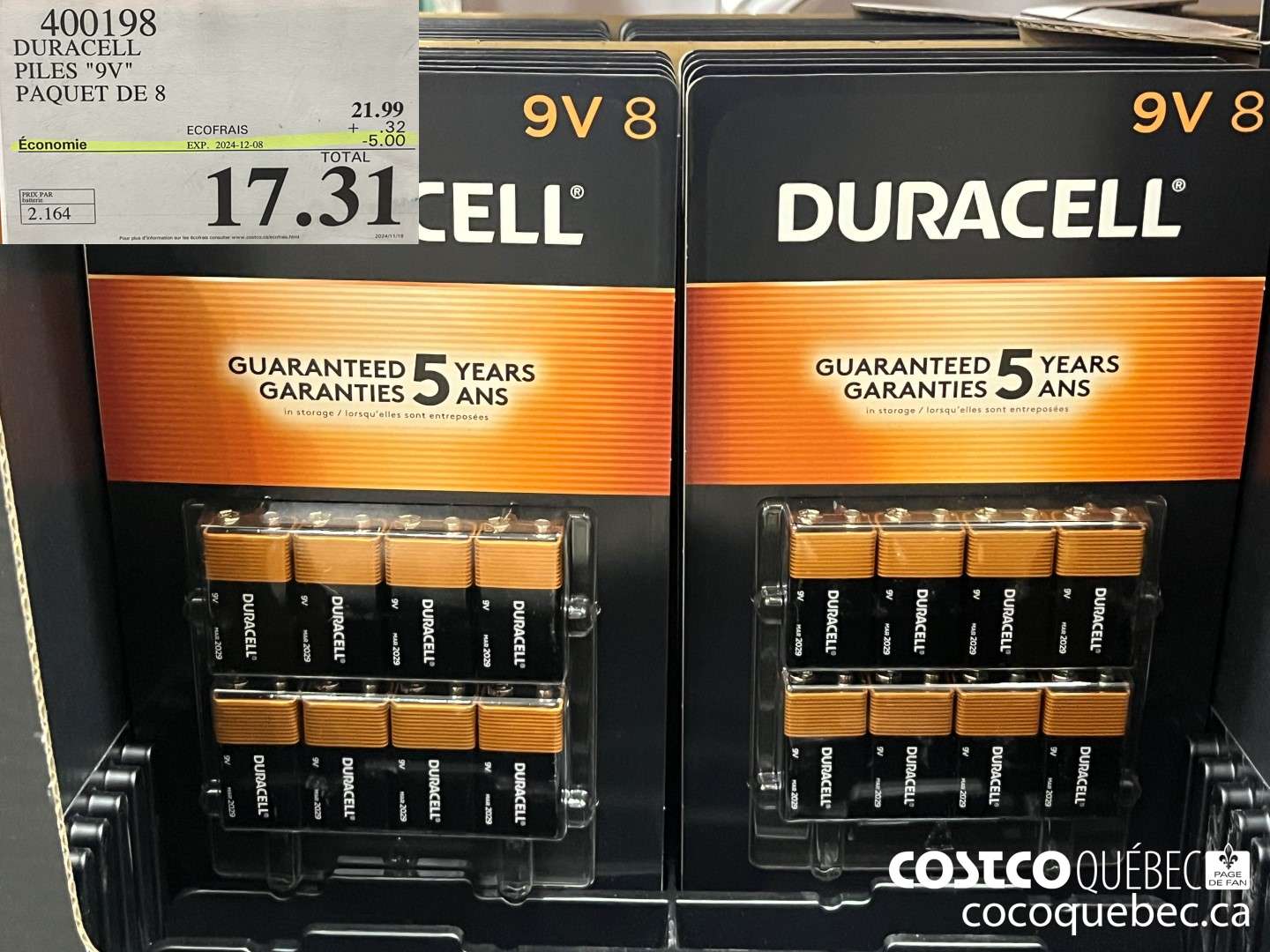 400198 DURACELL PILES 