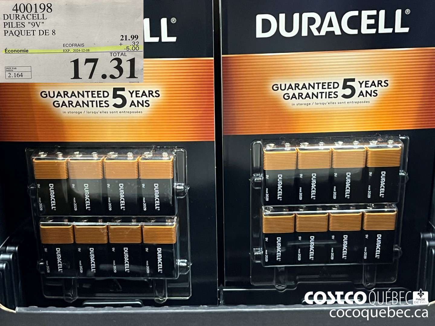 400198 DURACELL PILES 