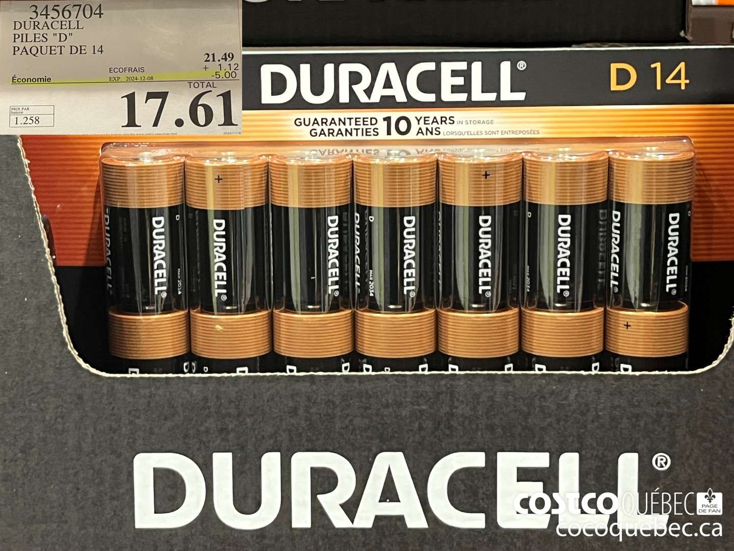 3456704 DURACELL PILES 