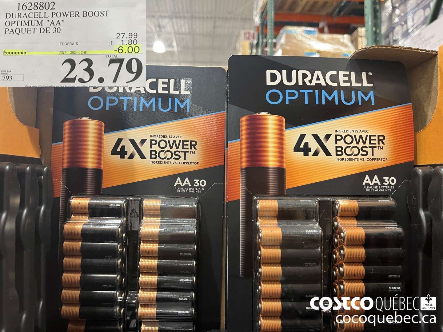 1628802 DURACELL POWER BOOST OPTIMUM 