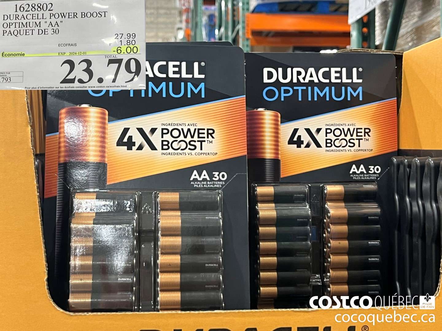 1628802 DURACELL POWER BOOST OPTIMUM 