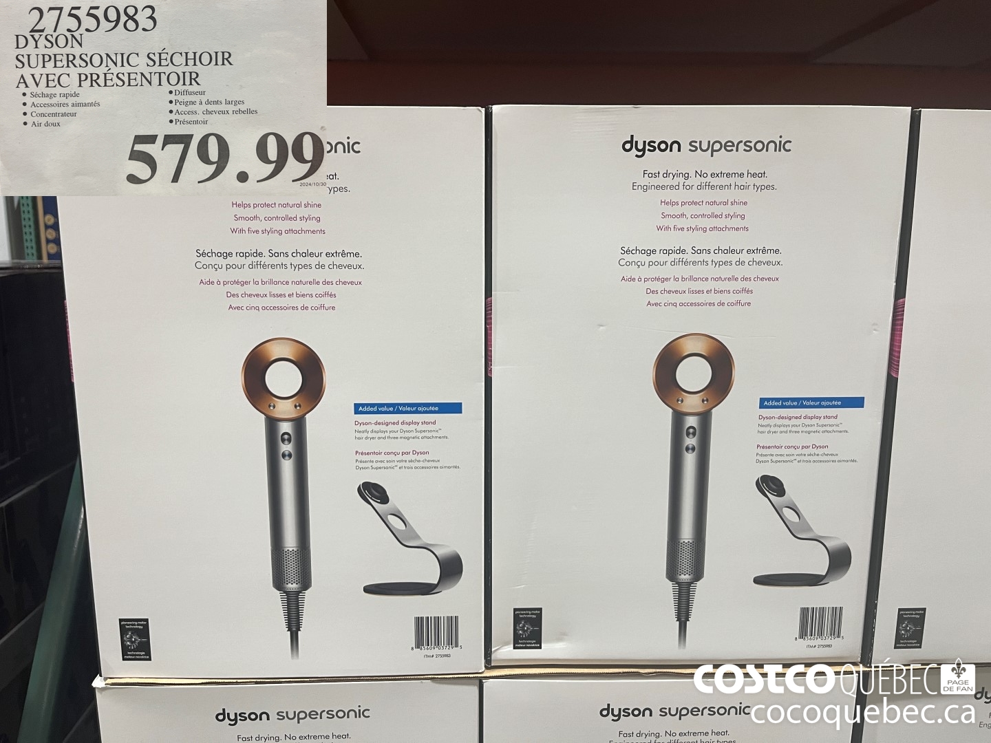 2755983 DYSON SUPERSONIC SECHOIR AVEC PRESENTOIR  $579.99