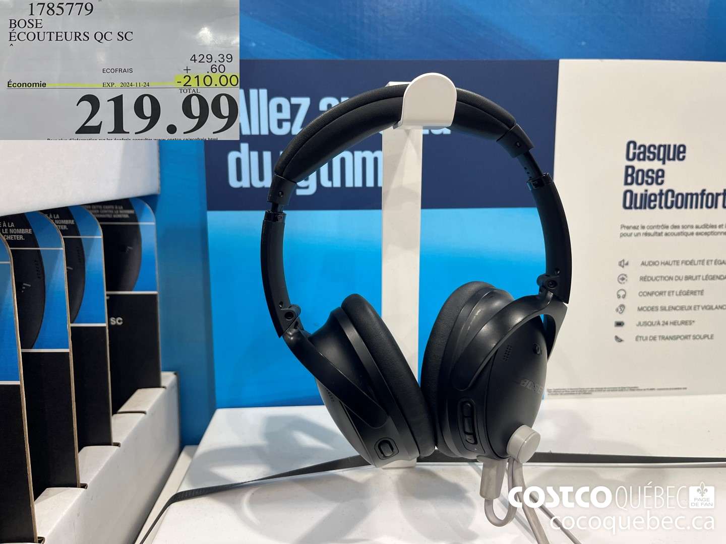 1785779 ECOUTEURS QC SC  ($210.00 INSTANT SAVINGS EXPIRES ON 2024-11-14) $219.99