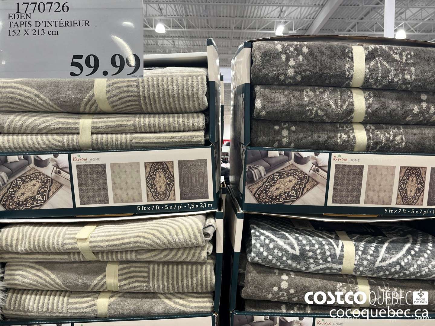 1770726 EDEN TAPIS D'INTERIEUR  $59.99