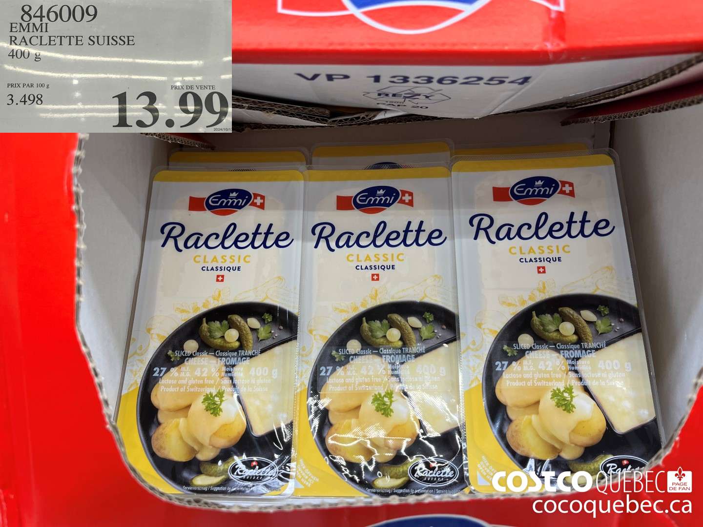 846009 EMMI RACLETTE SUISSE 400 G  $13.99