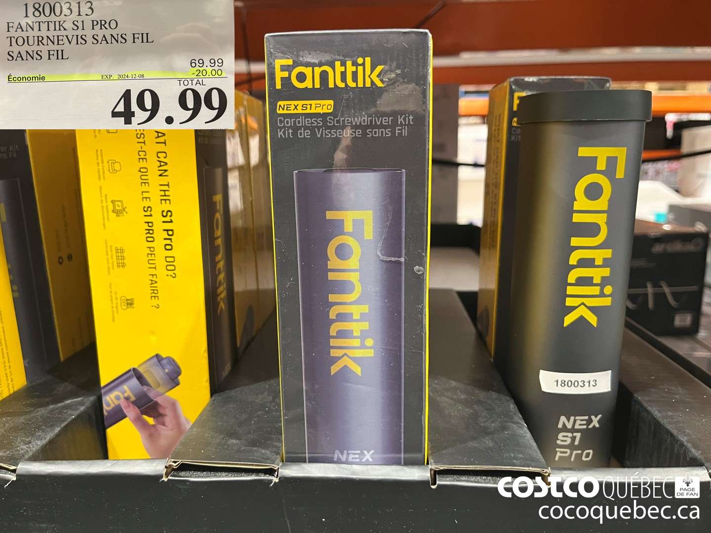 1800313 FANTTIK S1 PRO TOURNEVIS SANS FIL SANS FIL  ($20.00 INSTANT SAVINGS EXPIRES ON 2024-12-08) $49.99