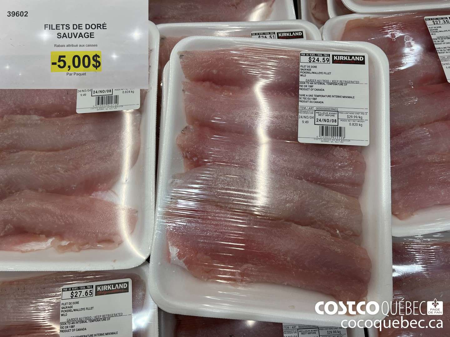 39602 FILETS DE DORE SAUVAGE  ($5.00 INSTANT SAVINGS)