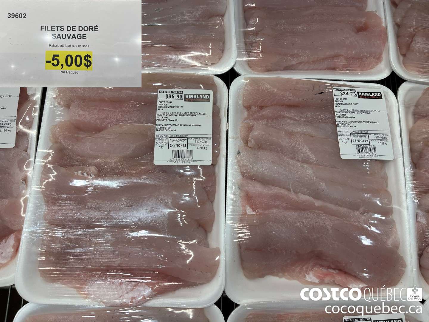 39602 FILETS DE DORE SAUVAGE  ($5.00 INSTANT SAVINGS)