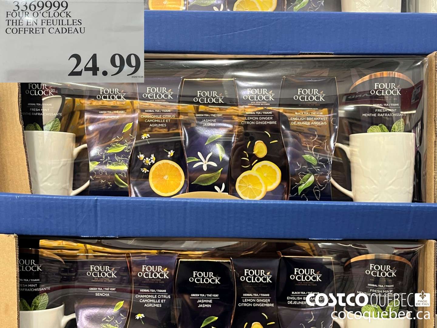 336999 FOUR O'CLOCK THE EN FEUILLES COFFRET CADEAU  $24.99