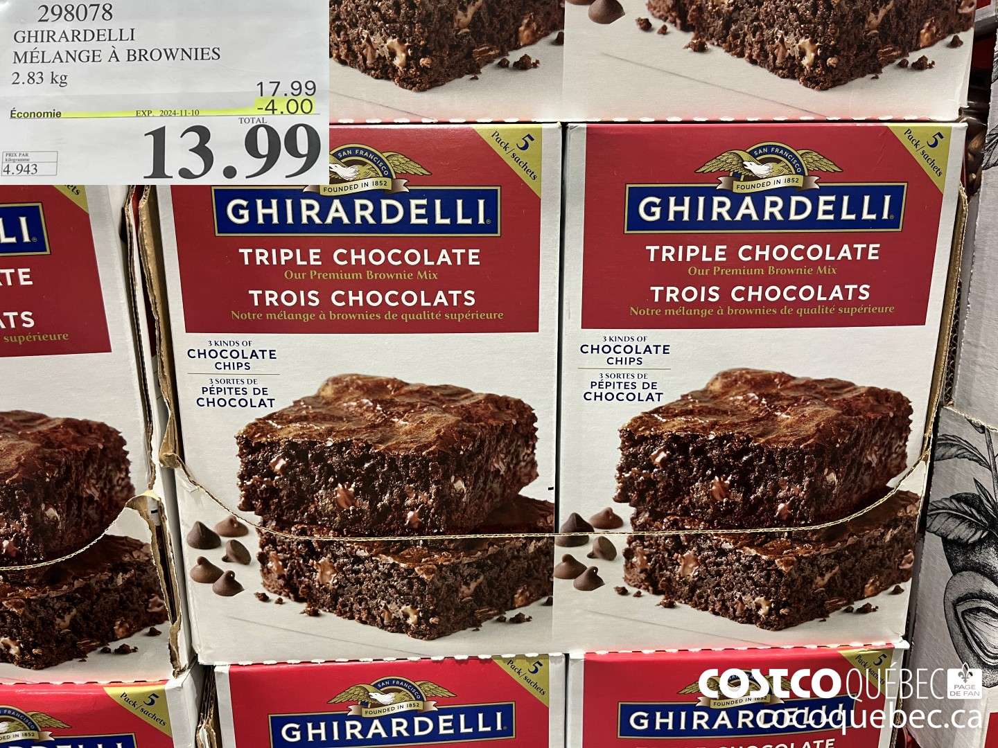 298078 GHIRARDELLI MELANGE A BROWNIES  ($4.00 INSTANT SAVINGS EXPIRES ON 2024-11-10) $13.99