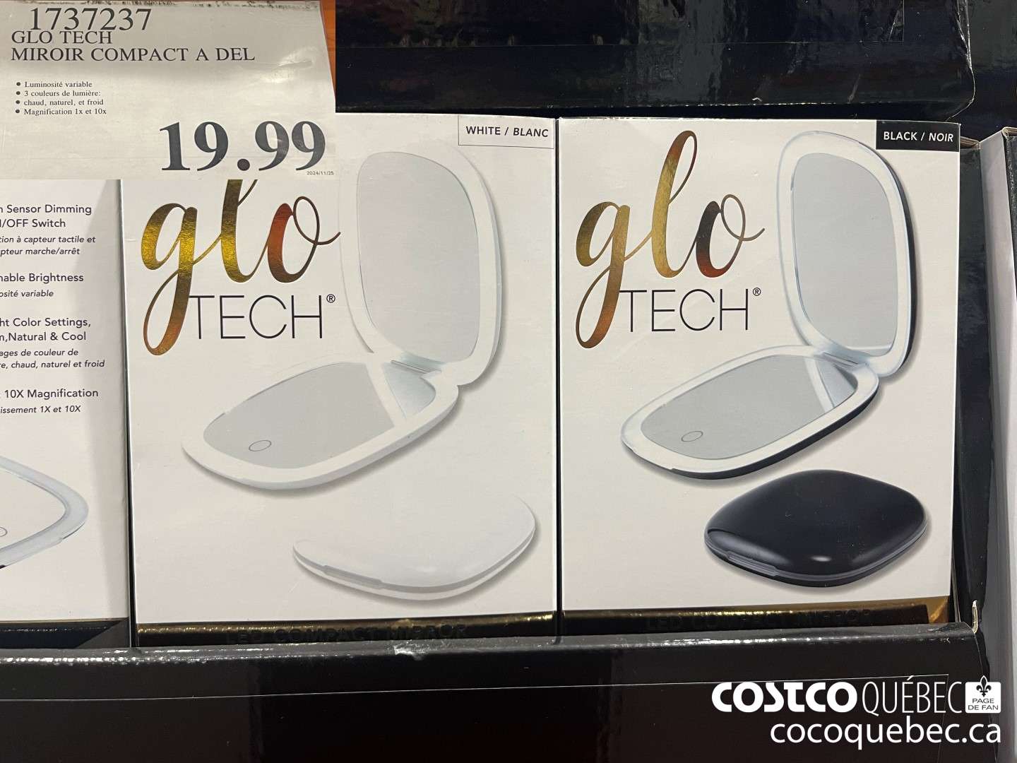 1737237 GLO TECH MIROIR COMPACT A DEL  $19.99