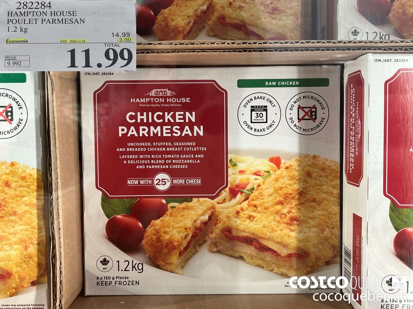 282284 HAMPTON HOUSE POULET PARMESAN  ($3.00 INSTANT SAVINGS EXPIRES ON 2024-11-24) $11.99