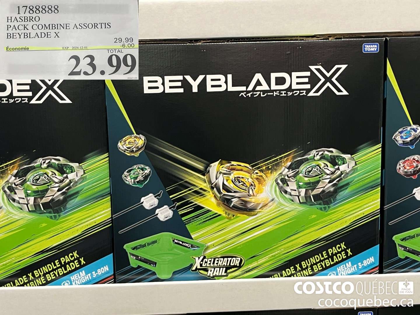 17888388 HASBRO PACK COMBINE ASSORTIS BEYBLADE X  ($6.00 INSTANT SAVINGS EXPIRES ON 2024-12-01) $23.99