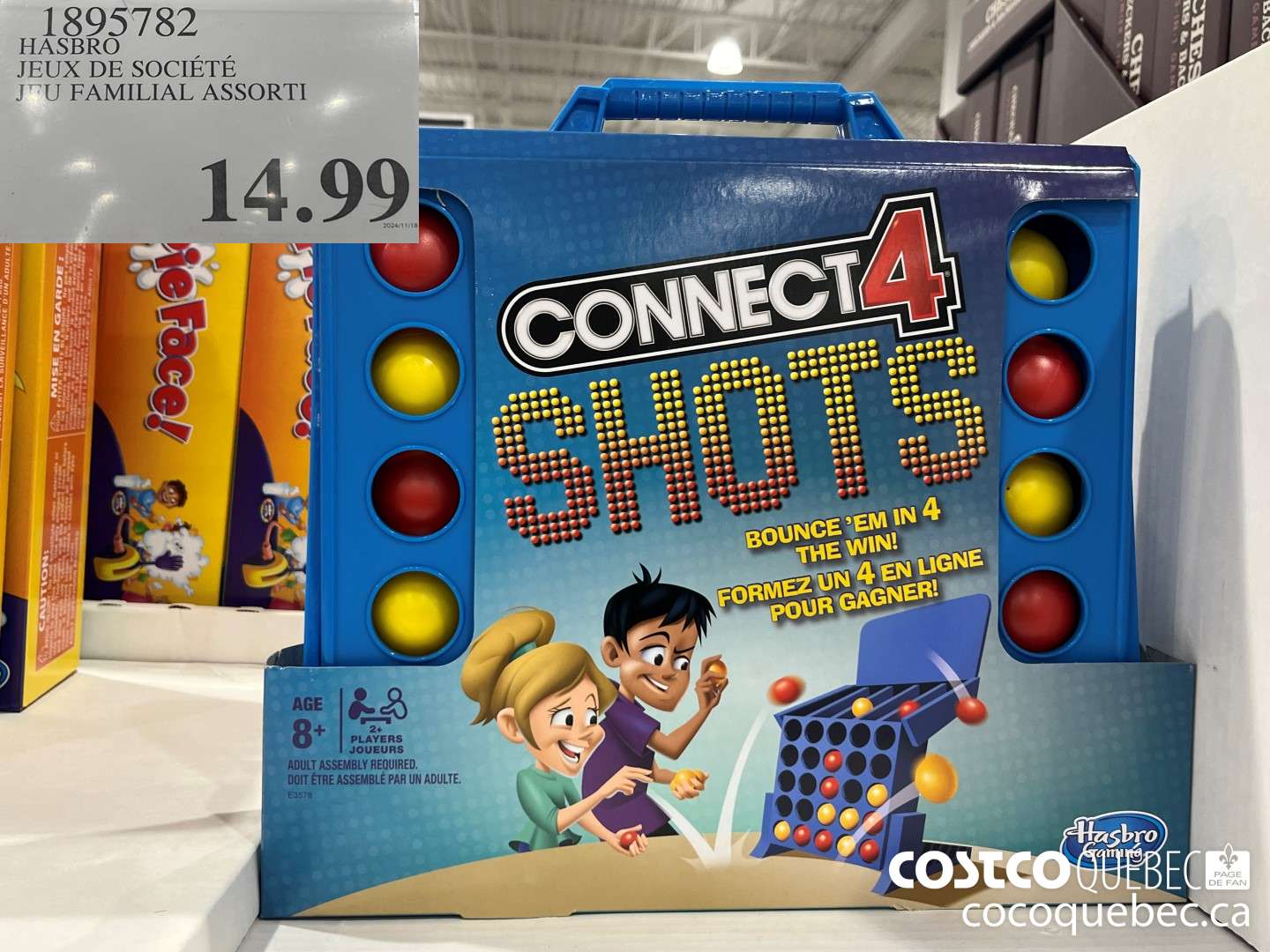 1895782 HASBRO - JEUX DE SOCIETE JU FAMILIAL ASSORTI  $14.99