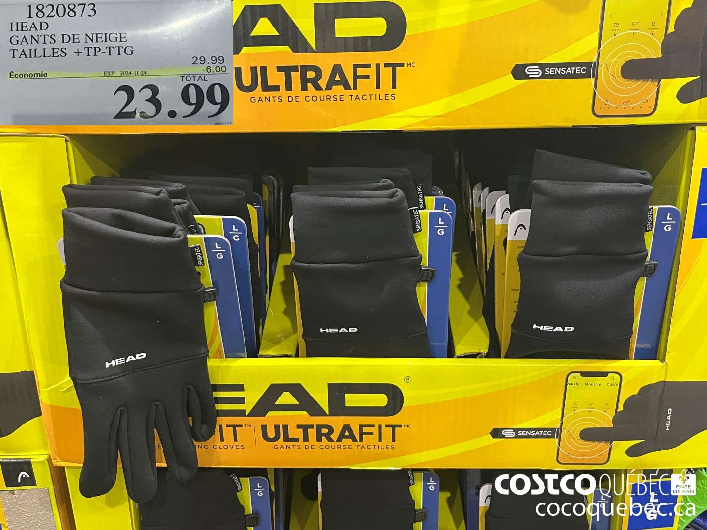 1820873 HEAD GANTS DE NEIGE TAILLES +Tp- TTG  ($6.00 INSTANT SAVINGS EXPIRES ON 2024-11-24) $23.99