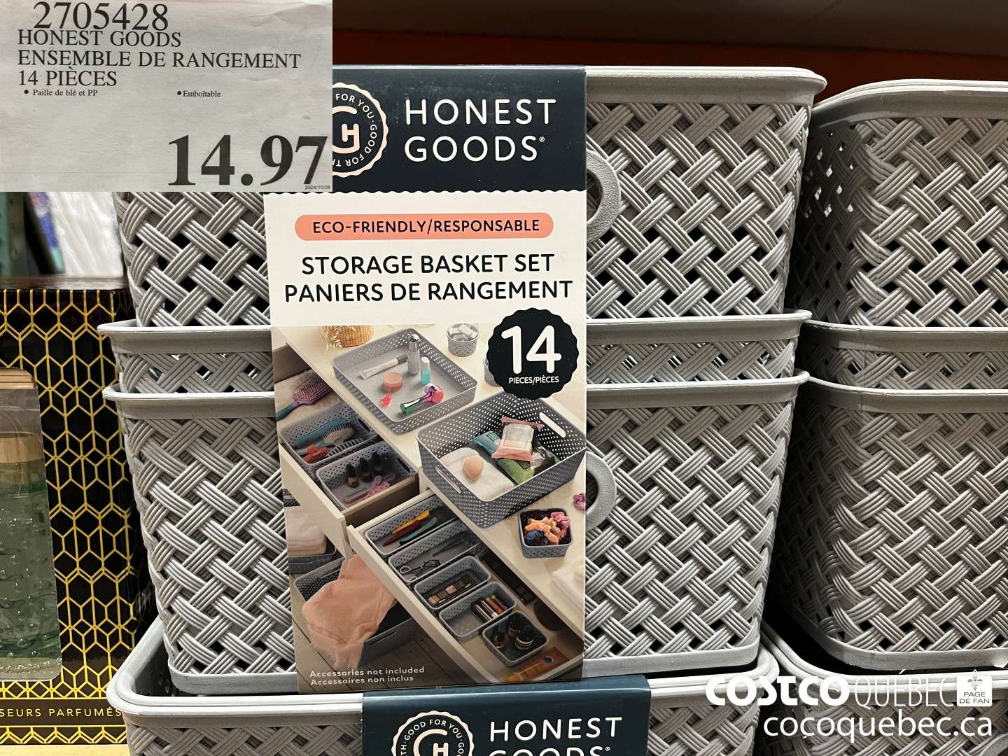 2705428 HONEST GOODS ENSEMBLE DE RANGEMENT 14 PIECES  $14.97