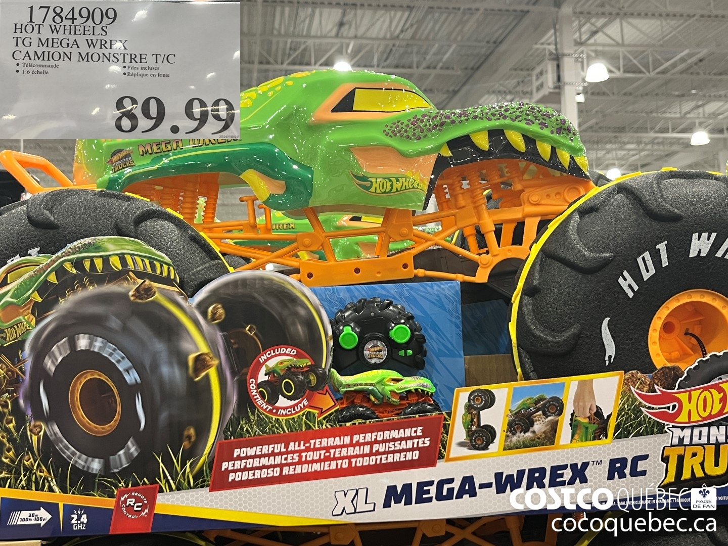 1784909 HOT WHEELS TG MEGA WREX CAMION MONSTRE T/C  $89.99