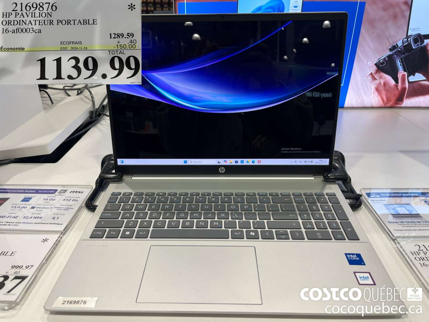 2169876 HP PAVILION ORDINATEUR PORTABLE 16-af0003ca  ($150.00 INSTANT SAVINGS EXPIRES ON 2024-11-24) $1139.99