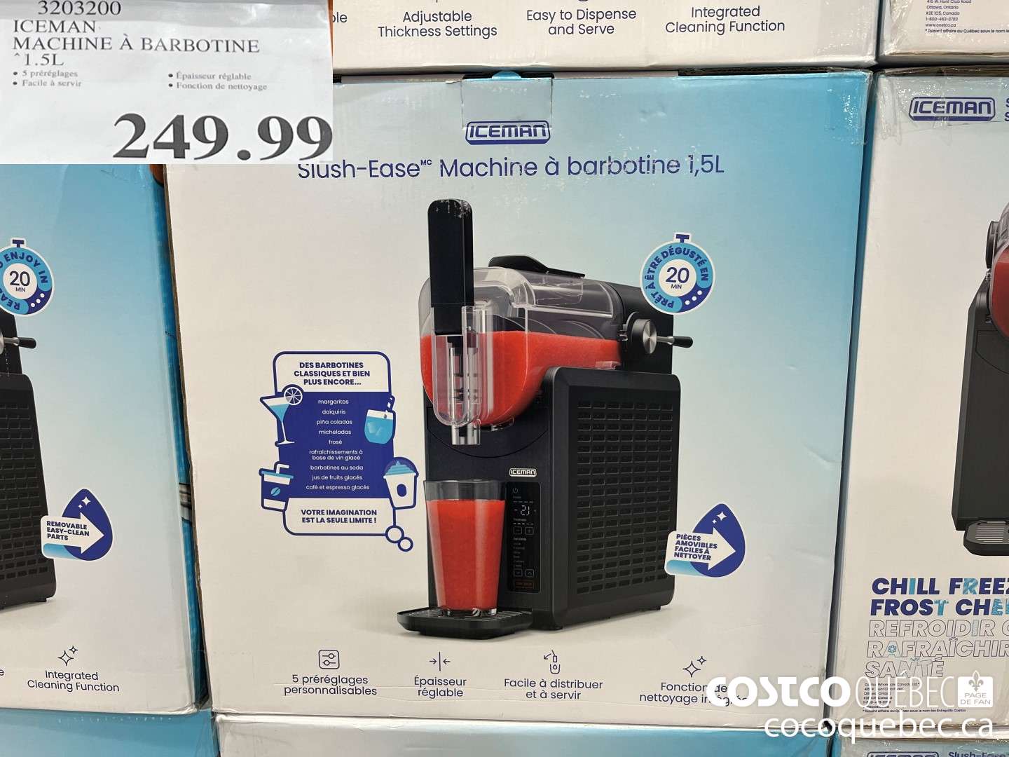 3203200 ICEMAN MACHINE A BARBOTINE 1.5L  $249.99