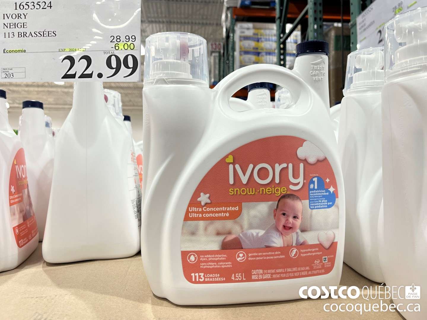 1653524 IVORY DETERGENT LIQUIDE ($6.00 INSTANT SAVINGS EXPIRES ON 2024-12-05) $22.99