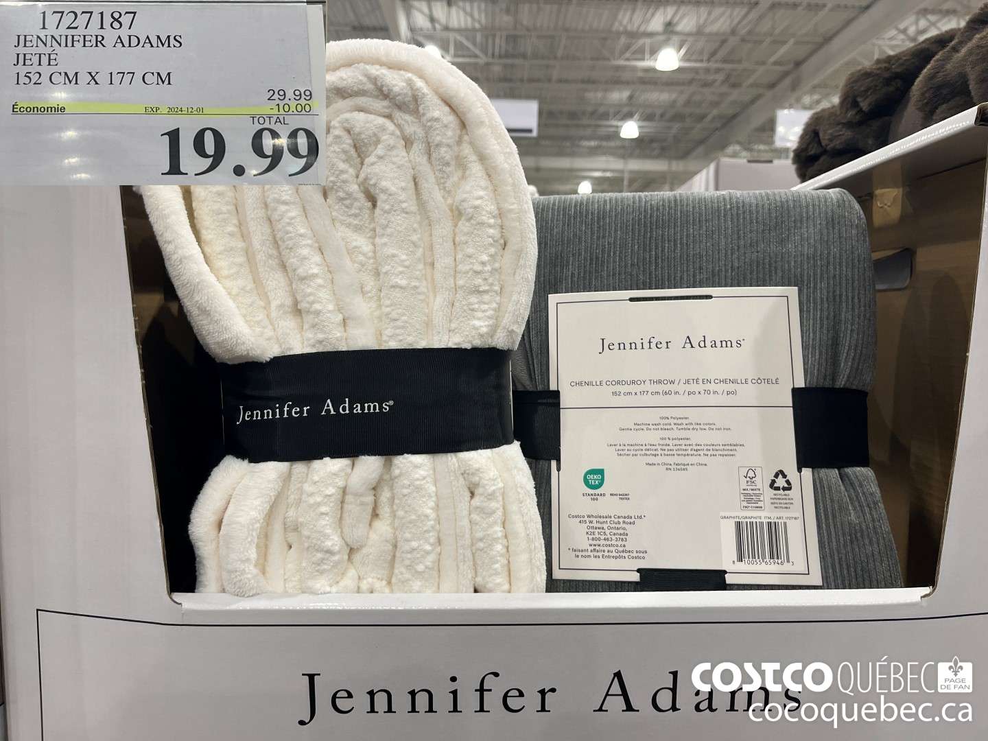 1727187 JENNIFER ADAMS JETE 152 CM X 177 CM  ($10.00 INSTANT SAVINGS EXPIRES ON 2024-12-01) $19.99