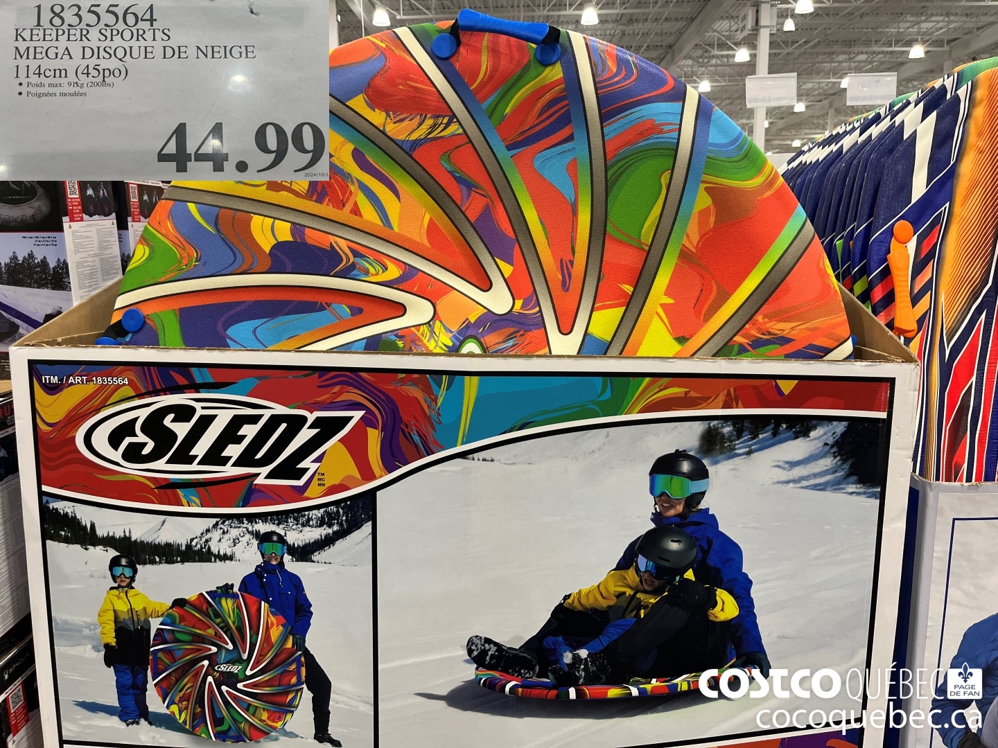 1835564 KEEPER SPORTS MEGA DISQUE DE NEIGE  $44.99
