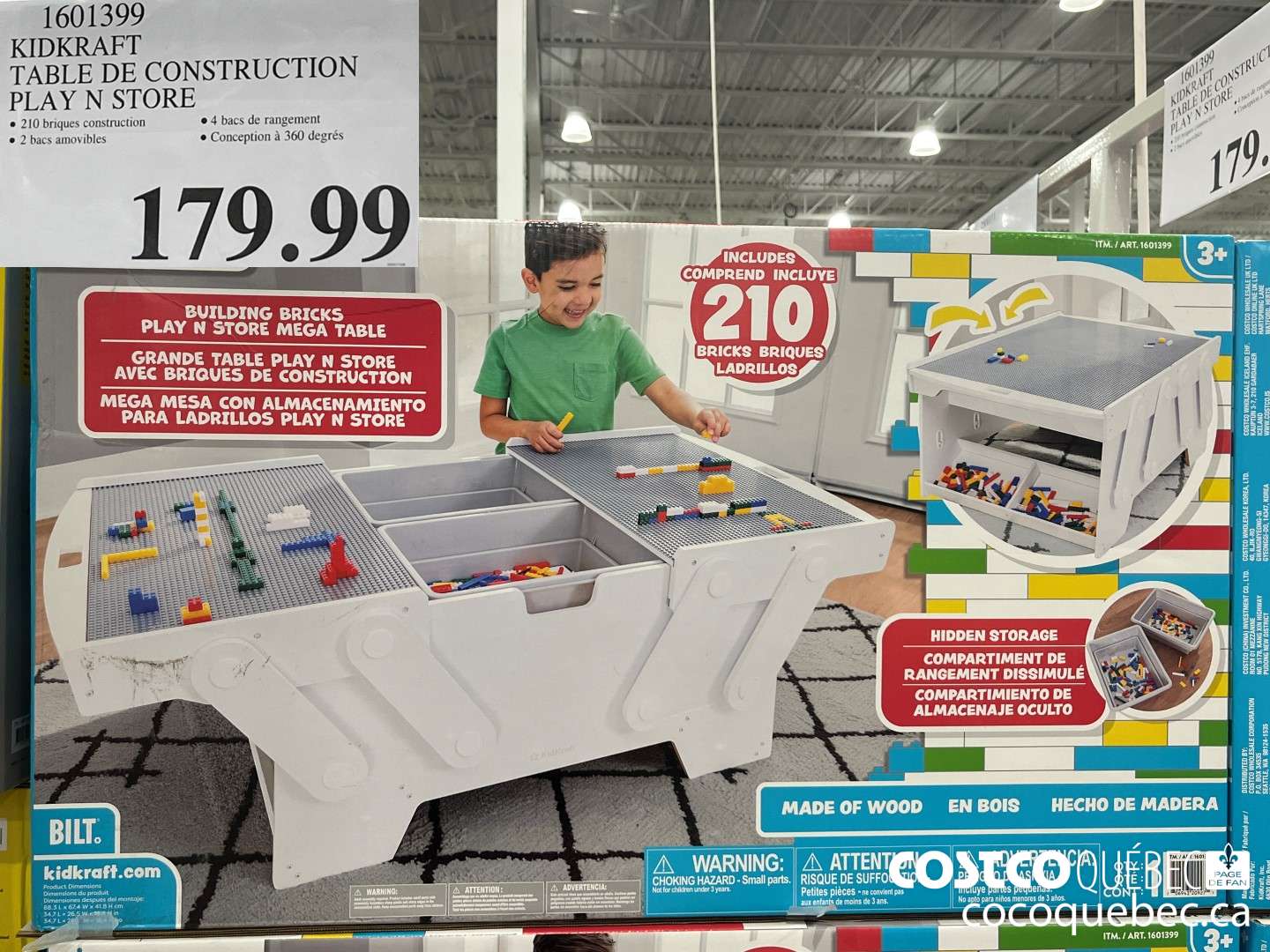 1601399 KIDKRAFT TABLE DE CONSTRUCTION PLAY N STORE $179.99