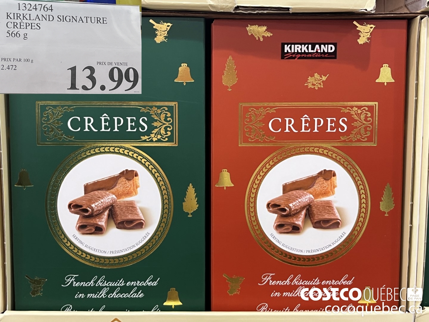 1324764 KIRKLAND SIGNATURE CREPES 566 g $13.99